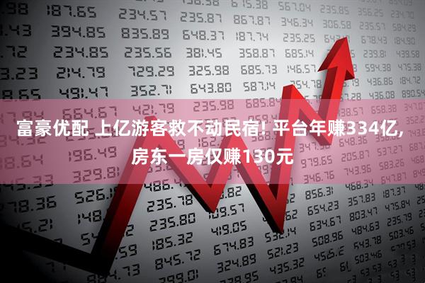 富豪优配 上亿游客救不动民宿! 平台年赚334亿, 房东一房仅赚130元